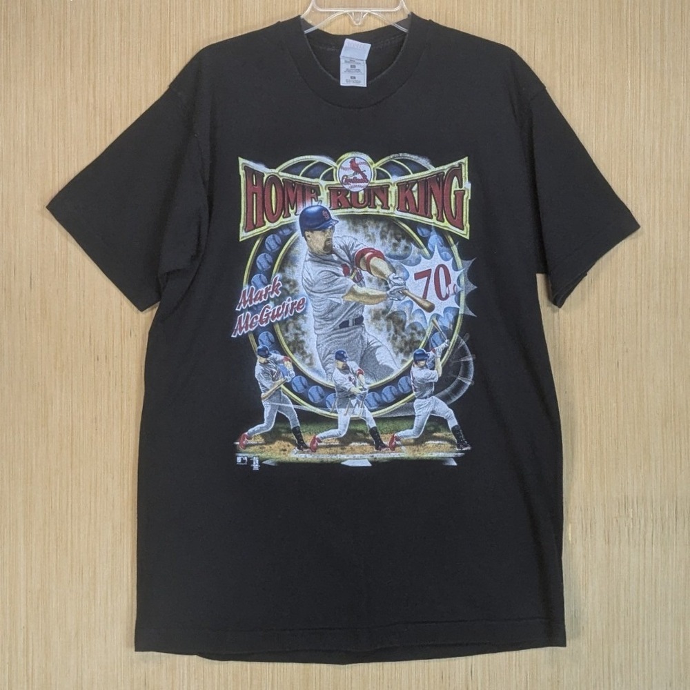 Mark‎ McGwire Home Run King Vtg Single Stitch T Shirt Mens XL Fruit of the Loom